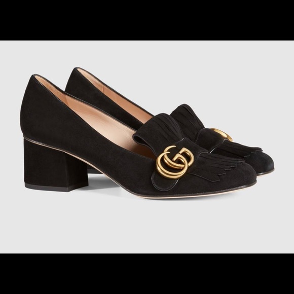 Gucci Shoes - Gucci Suede mid-heel pump